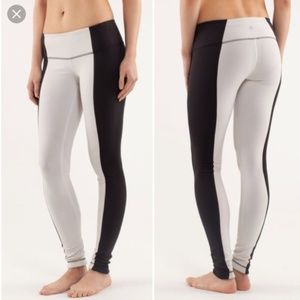 Lululemon Wunder Under color-block Leggings